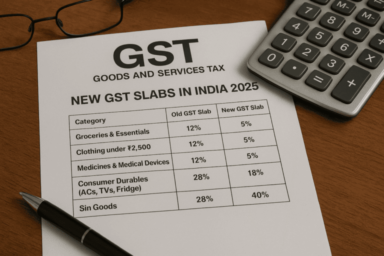 GST Slabs 2.0 in India 2025: Effect on Common People